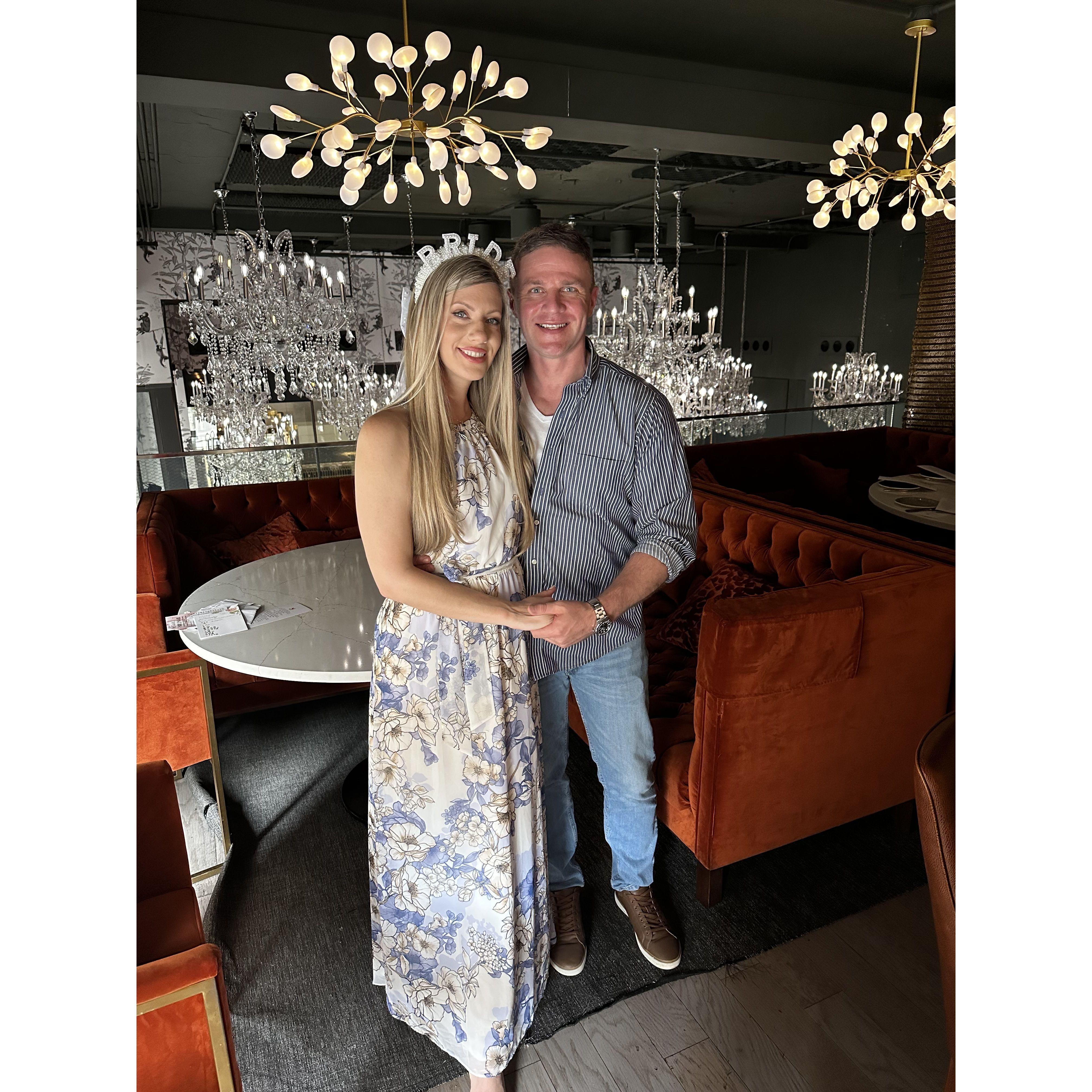 Julia's bridal shower - the future Mr. and Mrs.