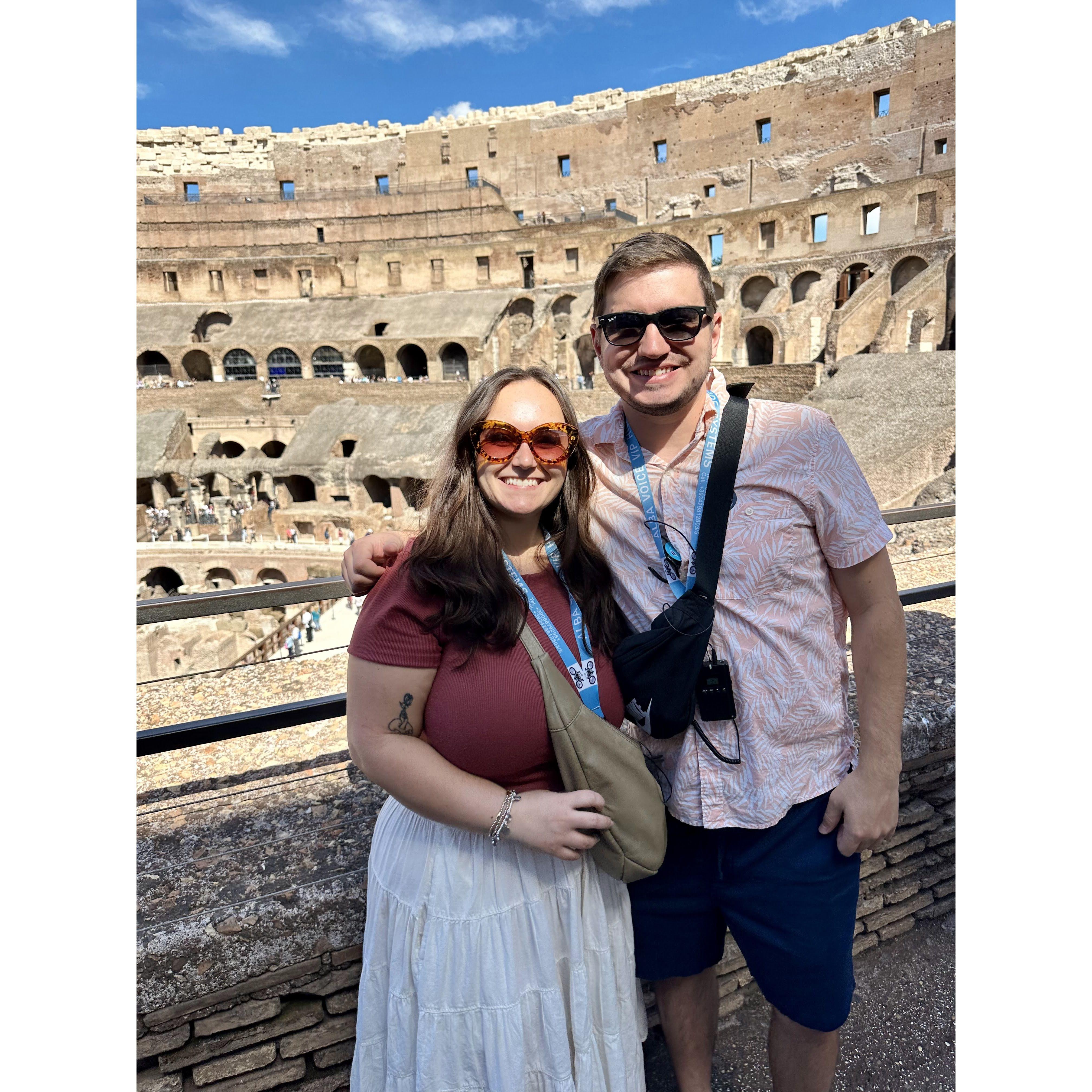 the Colosseum in Rome