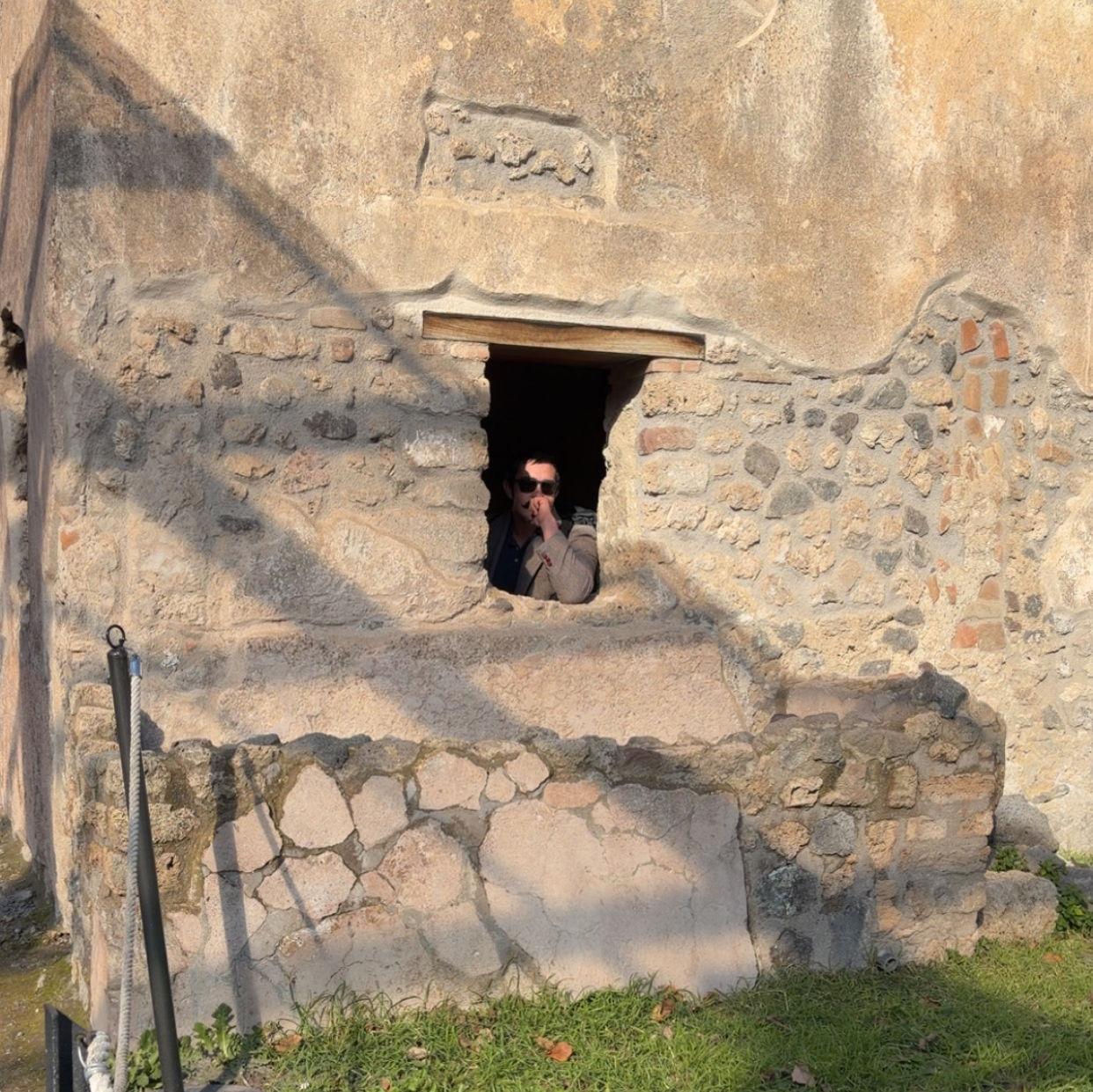 Pondering life in Pompeii, Italy