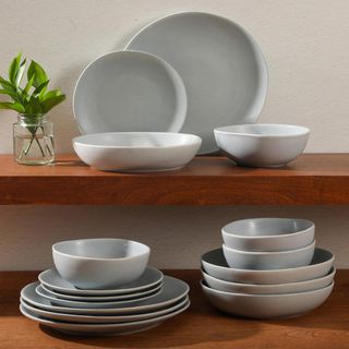 Zion Mist 16-Piece Dinnerware Set, Service for 4