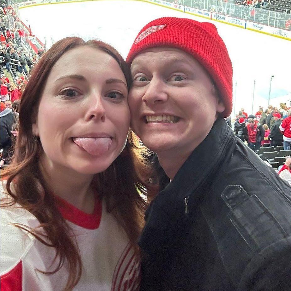 At one of many Red Wings games