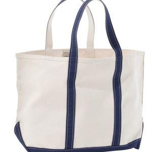 Navy Boat and Tote®, Open-Top | Tote Bags at L.L.Bean (Long handles)