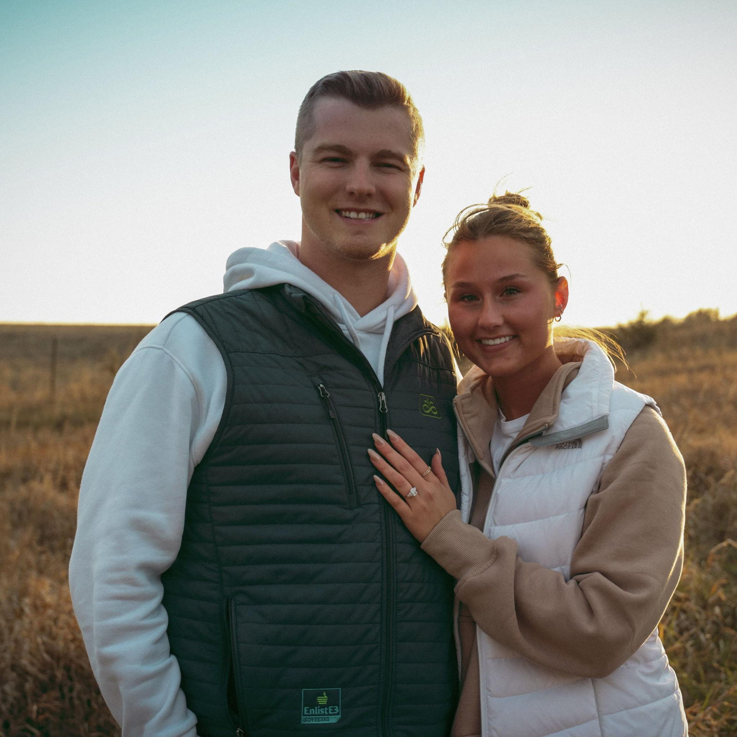 The day Lily said "yes" to Elan's proposal on his grandparents' farm.