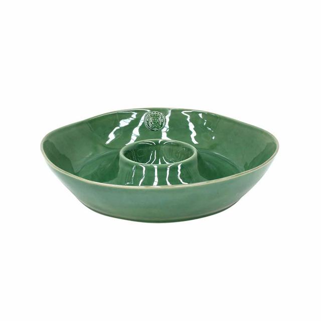 Casafina Forum Forest Green Chip & Dip