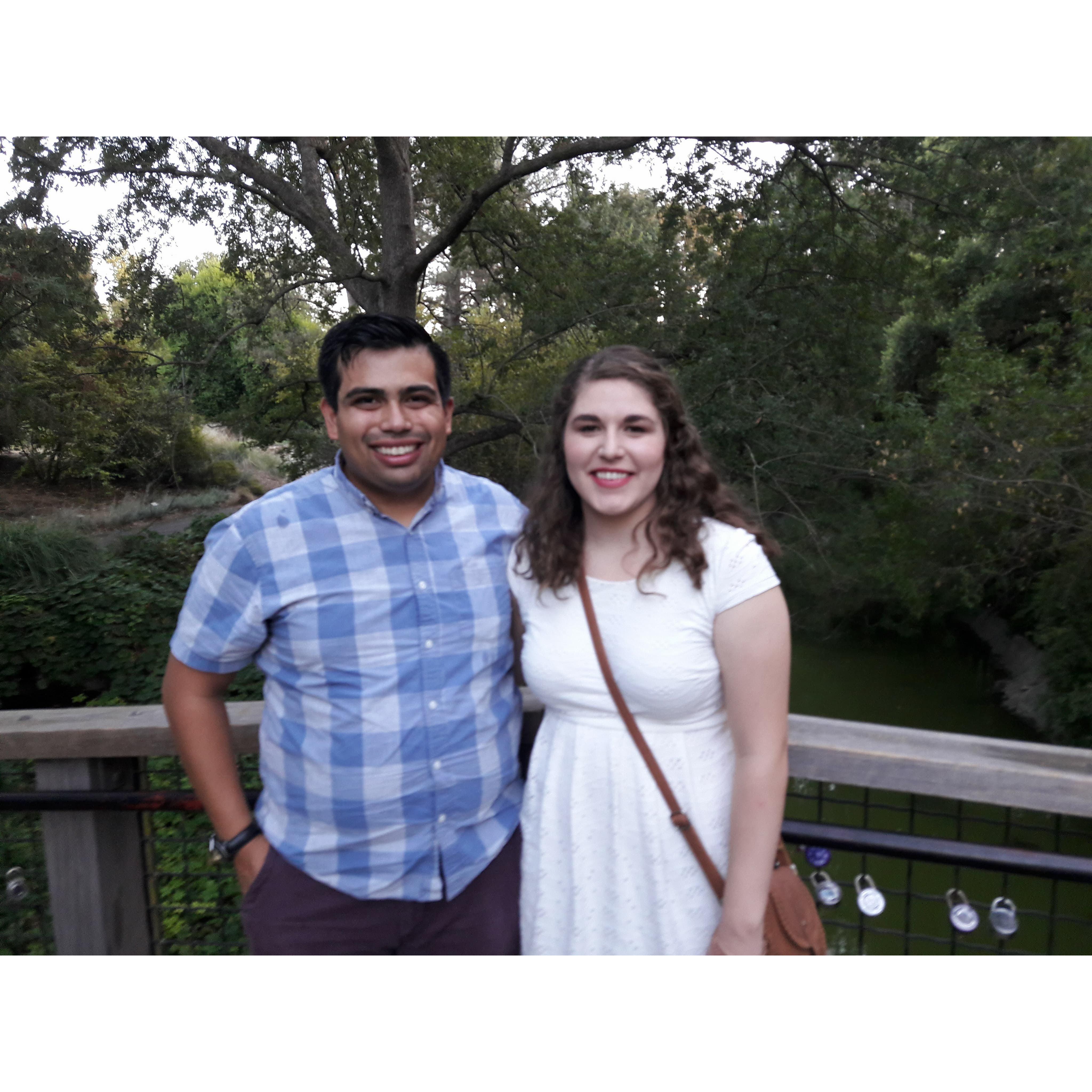 Our six month-aversary at the arboretum. This is also where Mario proposed!