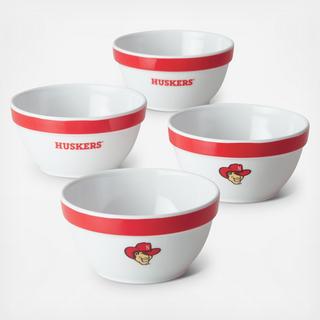 University of Nebraska Party Bowl, Set of 4