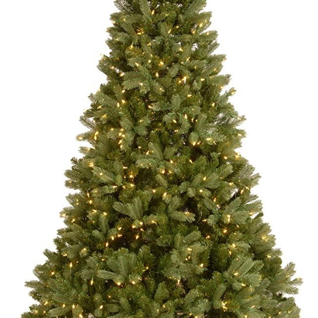 National Tree Company 'Feel Real' Pre-lit Artificial Christmas Tree | Includes Pre-strung Multi-Color LED Lights, PowerConnect and Stand | Downswept Douglas Fir - 6.5 ft