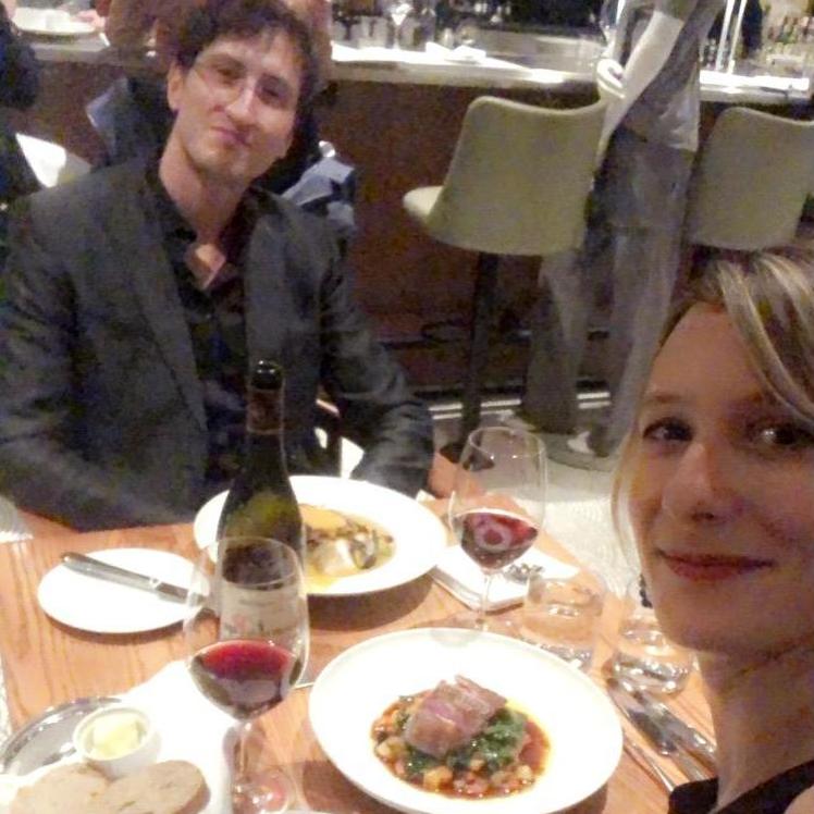 Chic dining with mannequin guests to celebrate a new job :)