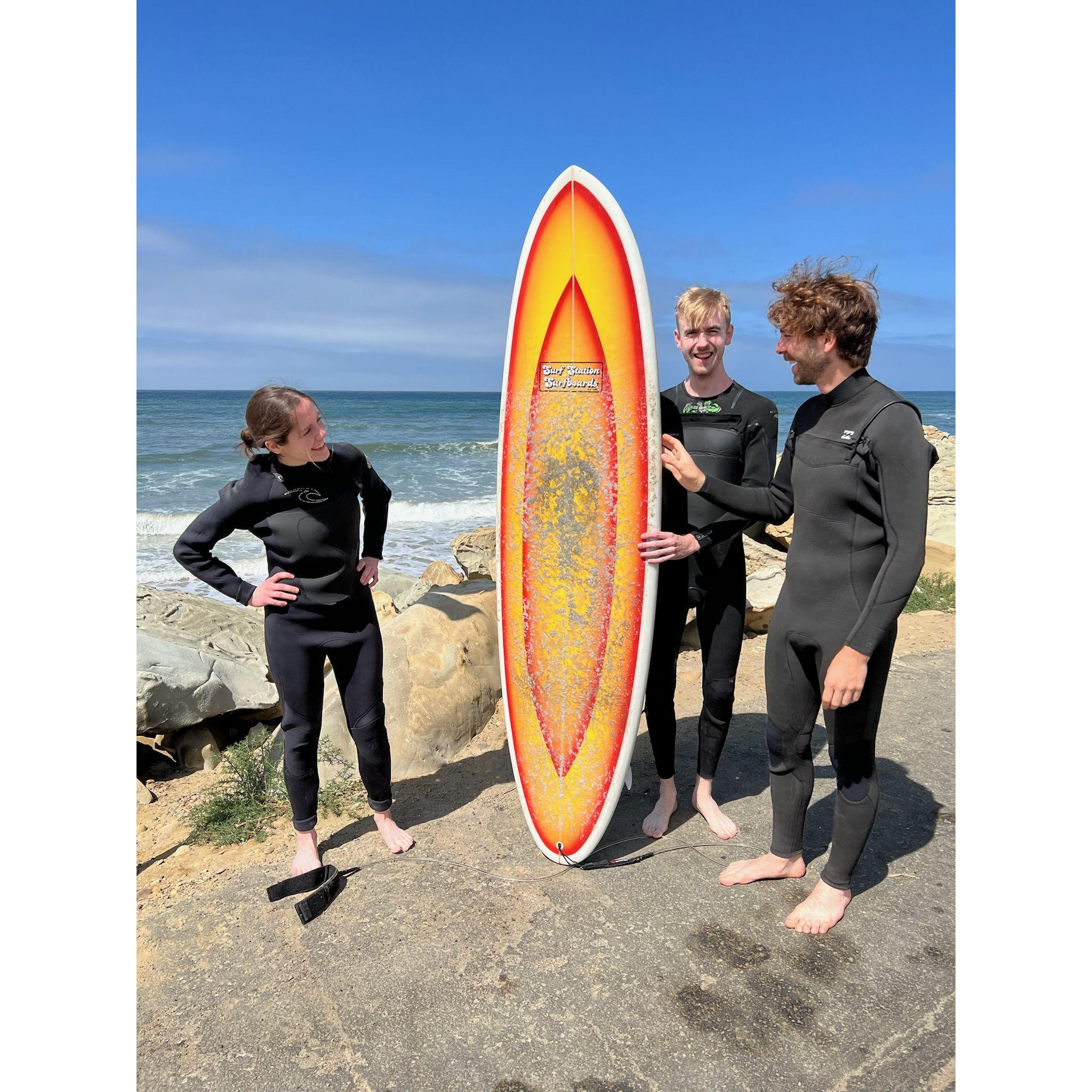 Sam wasn't a huge fan of surfing.