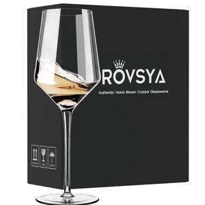 OJA White Wine Glasses Set of 4- Modern Crystal Hand Blown Wine Glass-15 oz,Thin Rim,Long Stem,Perfect for Red or White,Daily Use,Unique Wedding Anniversary or Birthday Gift