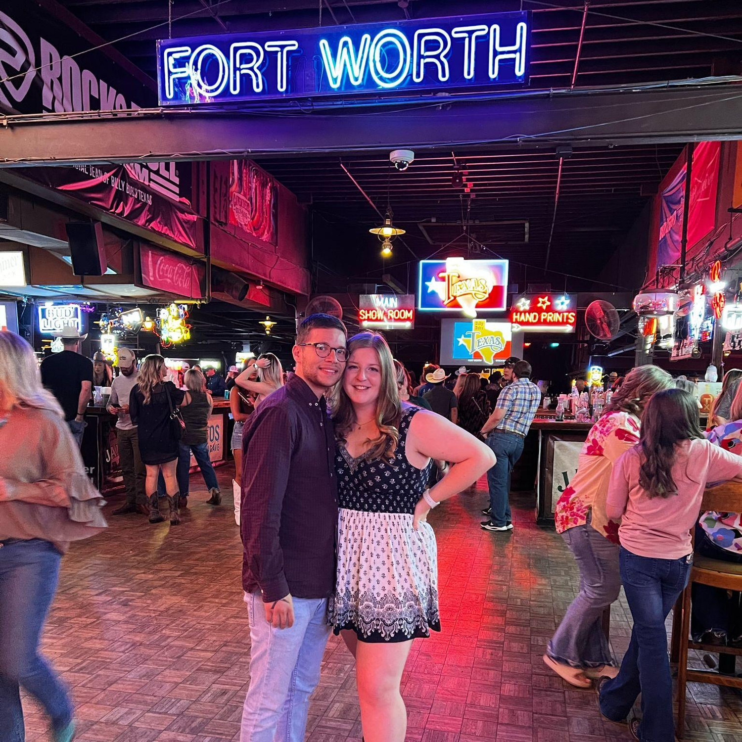May 2022 - Ethan's first time at Billy Bob's Honky Tonk.