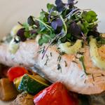 POACHED ATLANTIC SALMON (Gluten Free)