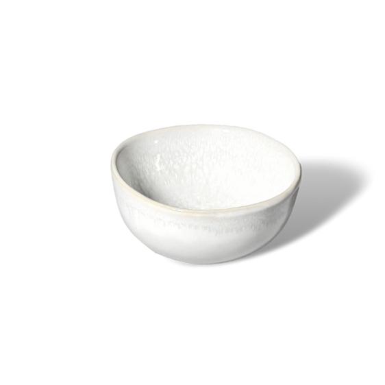White Lily Valley Ceramic Lead Free Dinnerware Mini Bowls Set of 4