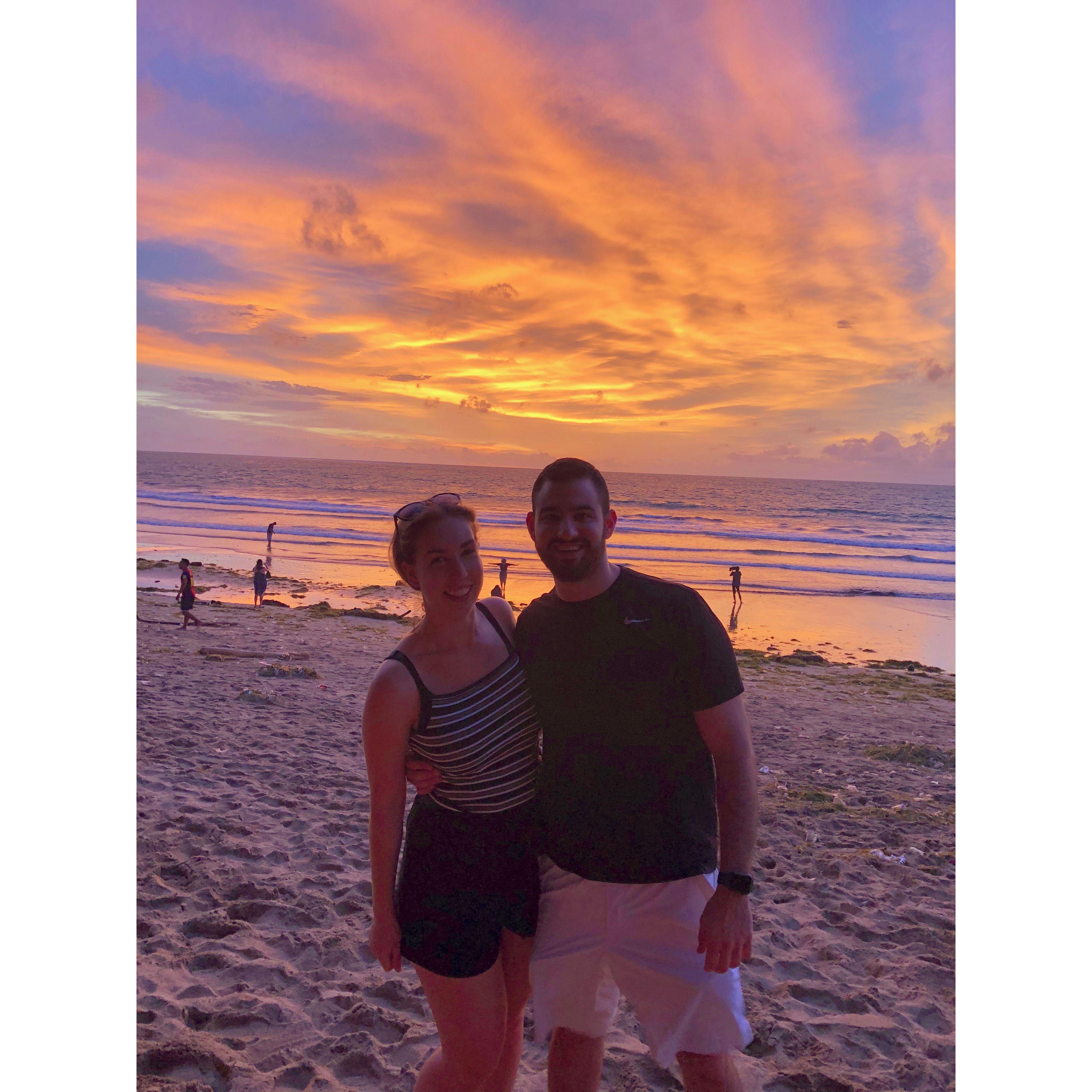 Bali, Indonesia. Jonathan's first time meeting Carnie's entire family was a two week trip to Singapore and Indonesia with them. His bravery paid off!