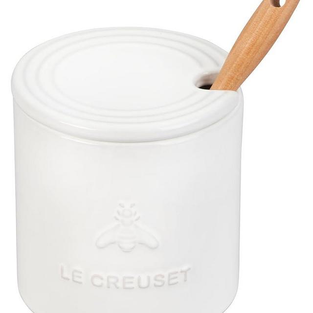 Le Creuset Stoneware Honey Pot, 14 oz., White