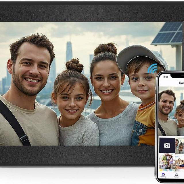 Uhale Digital Picture Frames 10.1Inch WiFi Smart Picture Frames 1280 * 800 HD IPS Touch Screen Photo Frame Use “Uhale”APP Instant Sharing of Photos/Videos to Digital Photo Frame-Best Gift