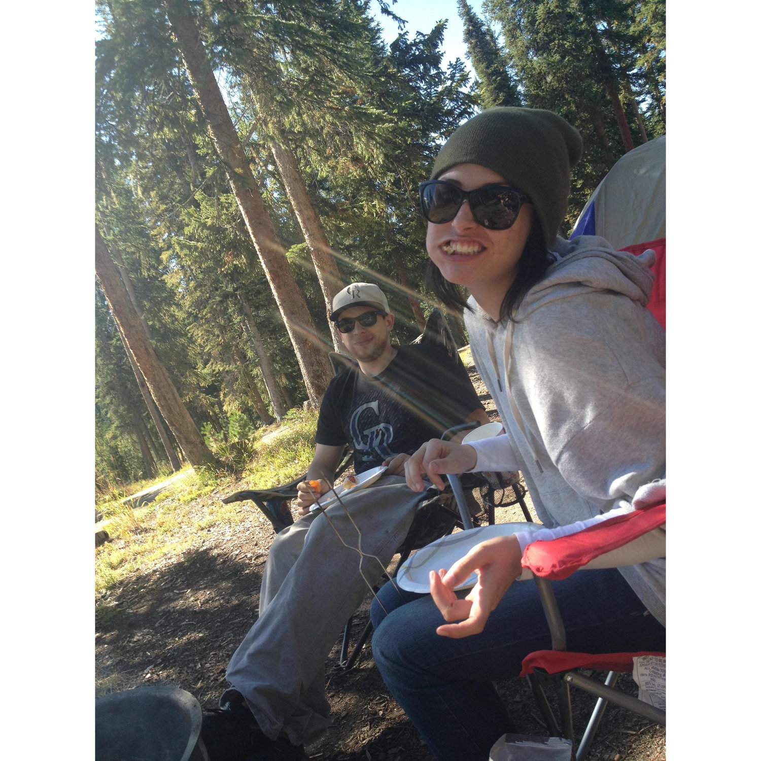 Camping in Steamboat.