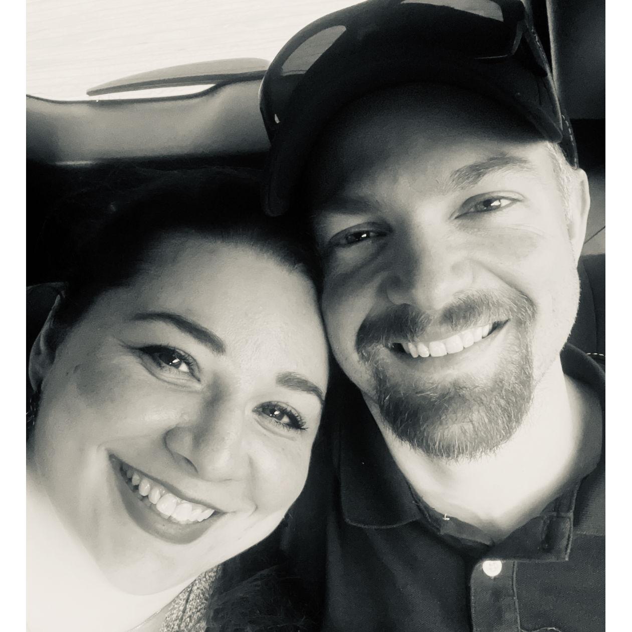 The first photo we ever took of us.