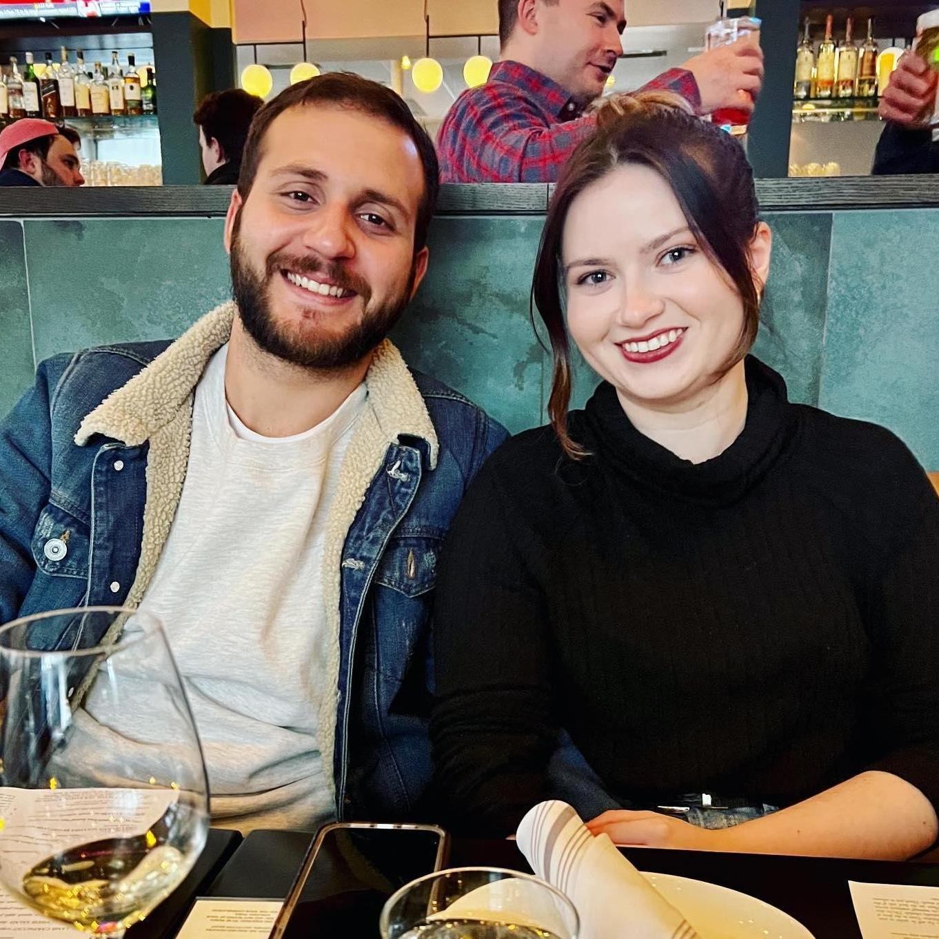 Our first visit to Black Lamb, where we are holding our wedding dinner.