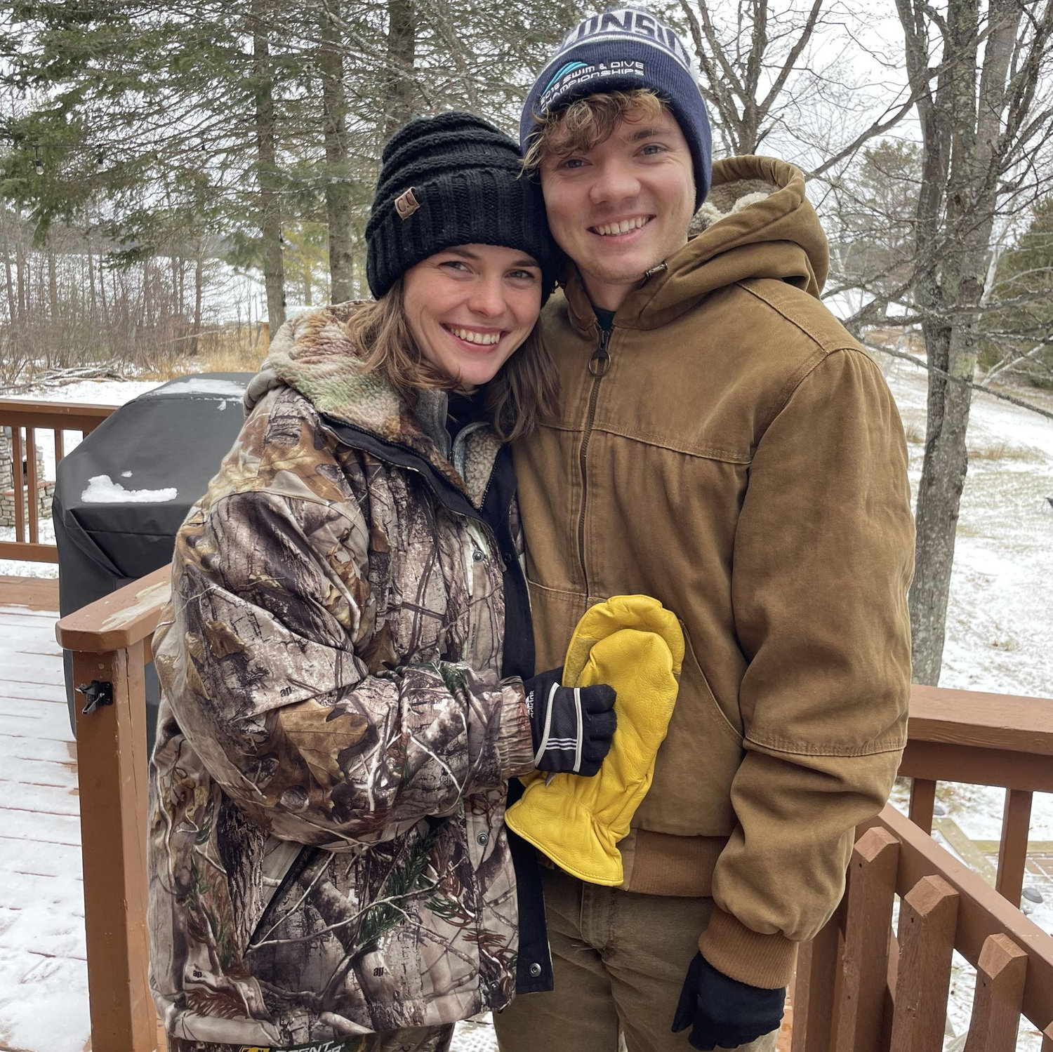 Klairice's first ice-fishing trip! She caught her first Walleye through the ice, Riley is certain this won't be the last!