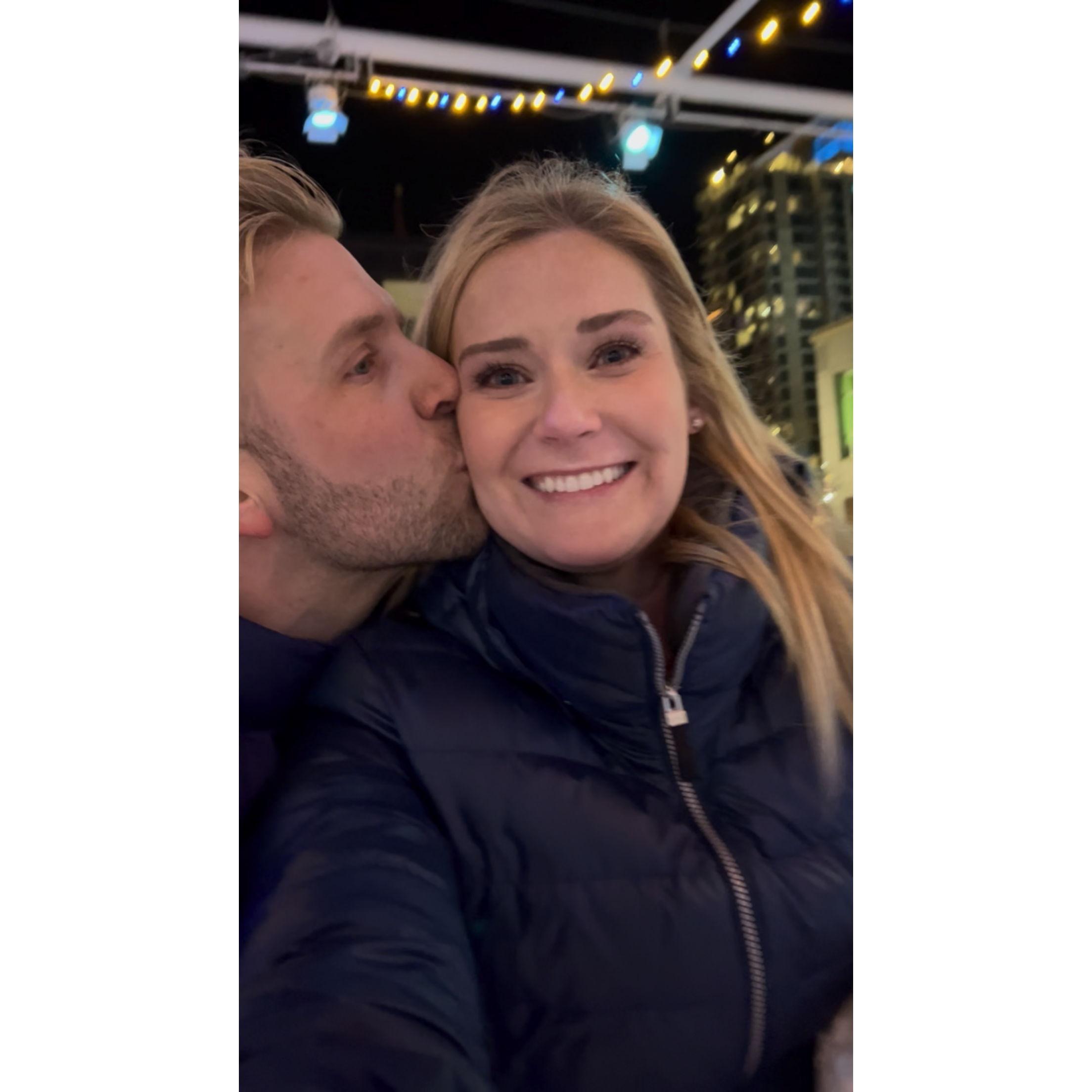 Ice skating for Tyson's birthday