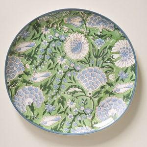 Tangier Oasis Melamine Dinner Plate: Green