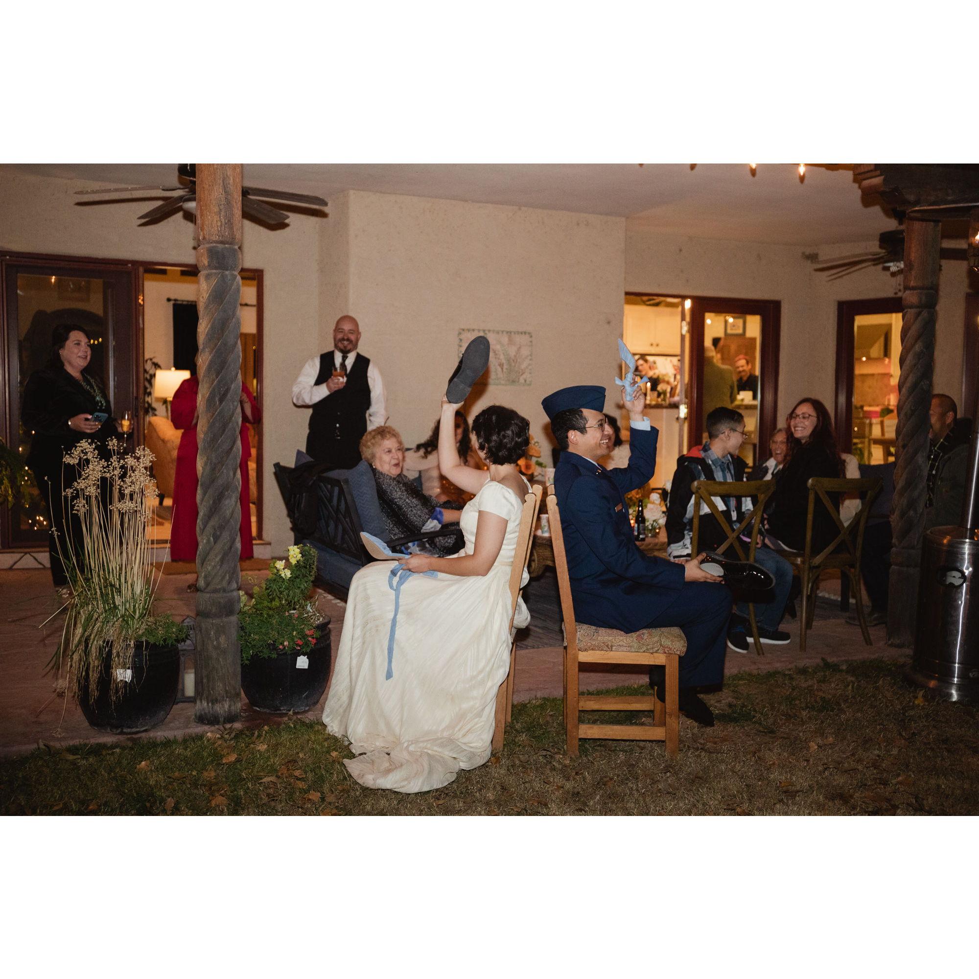 We played the shoe game... Em, thanks for Emceeing