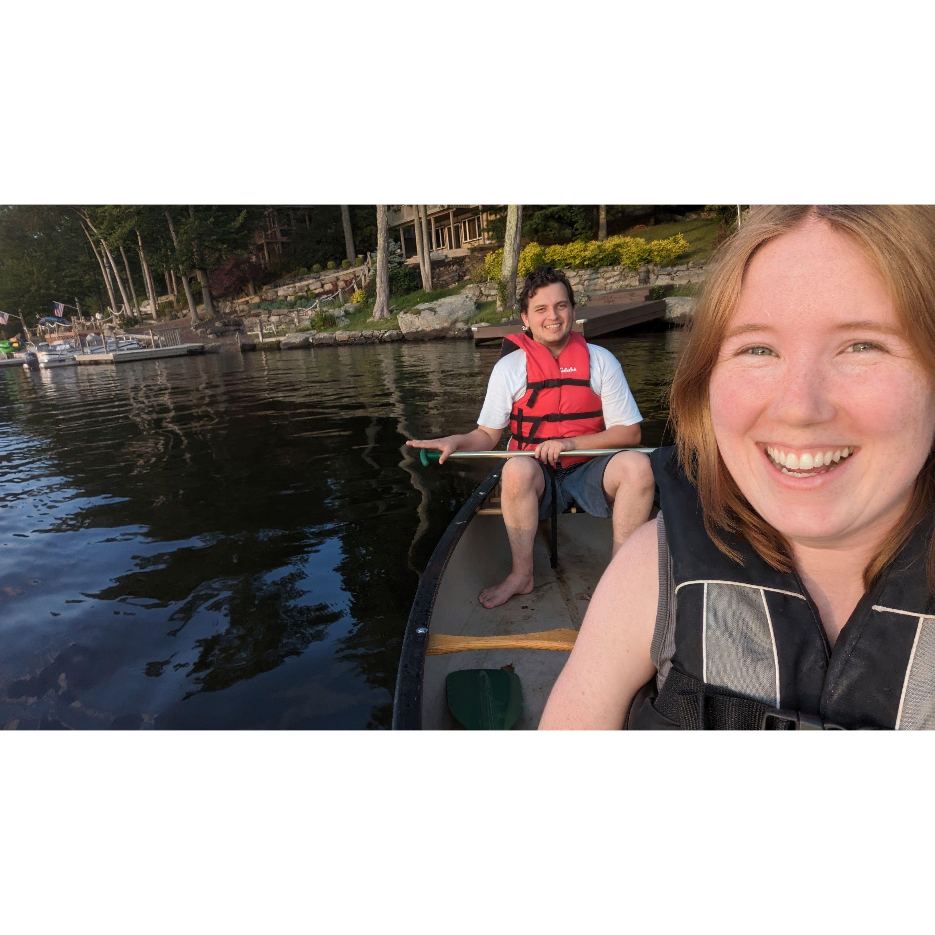 Kayaking in Lake Ariel