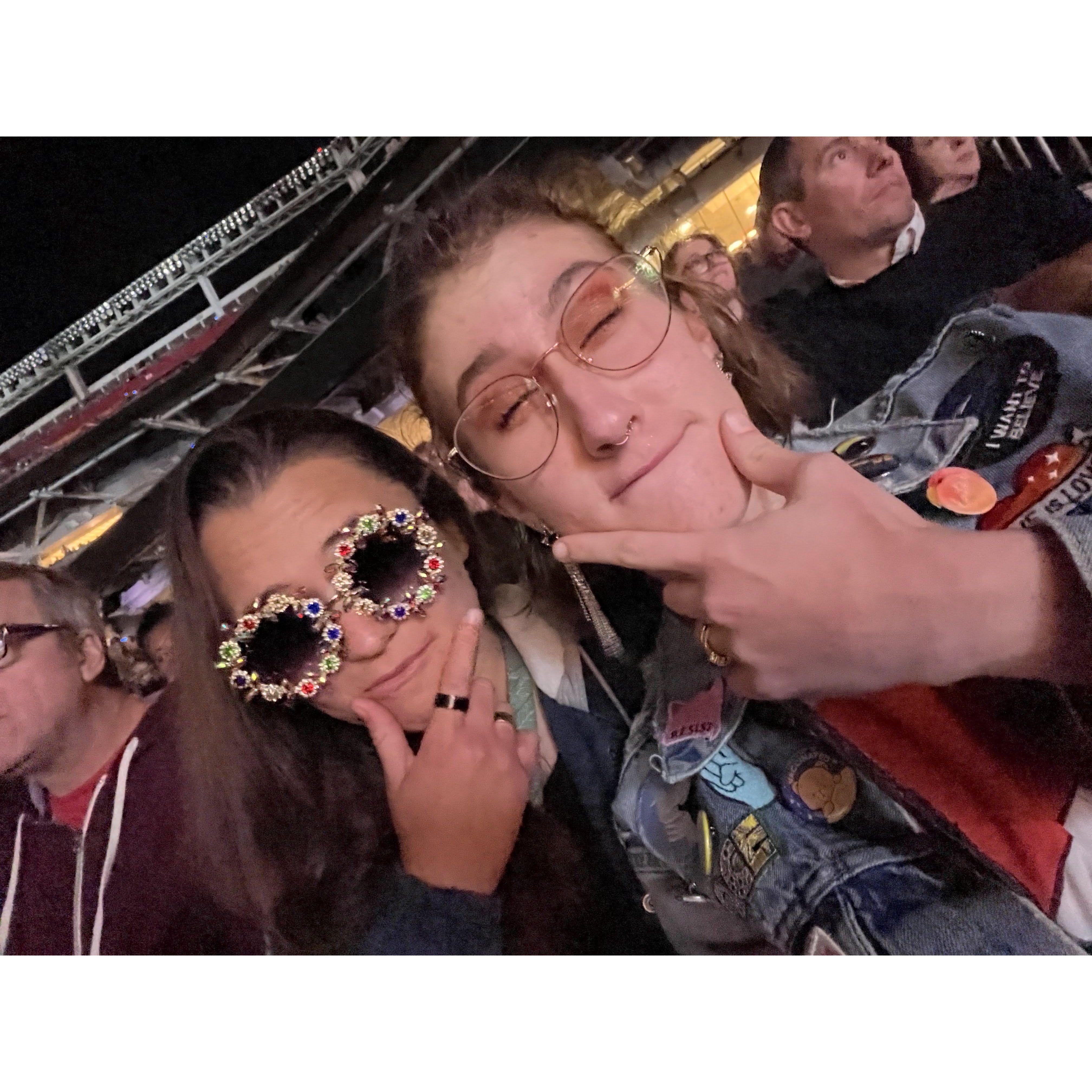 Angelica took Tess to see Elton John, it was a night they will never forget