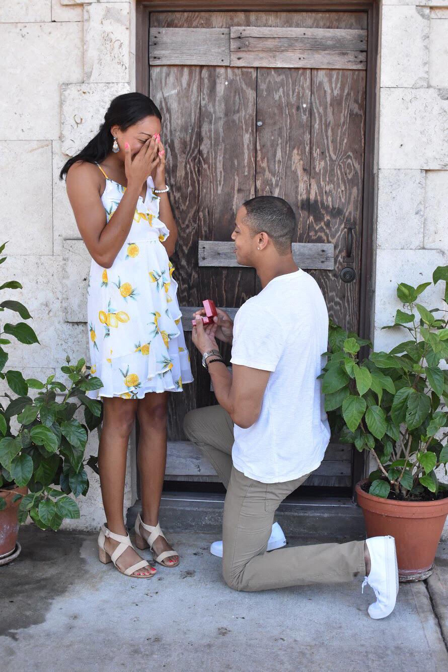 The moment he proposed ♥️ August 18th, 2018.