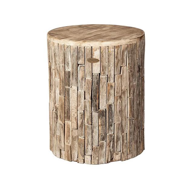 Patio Sense 62420 Garden Stool, Elyse Natural Round