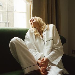 Women's Linen Pajama Pants Set