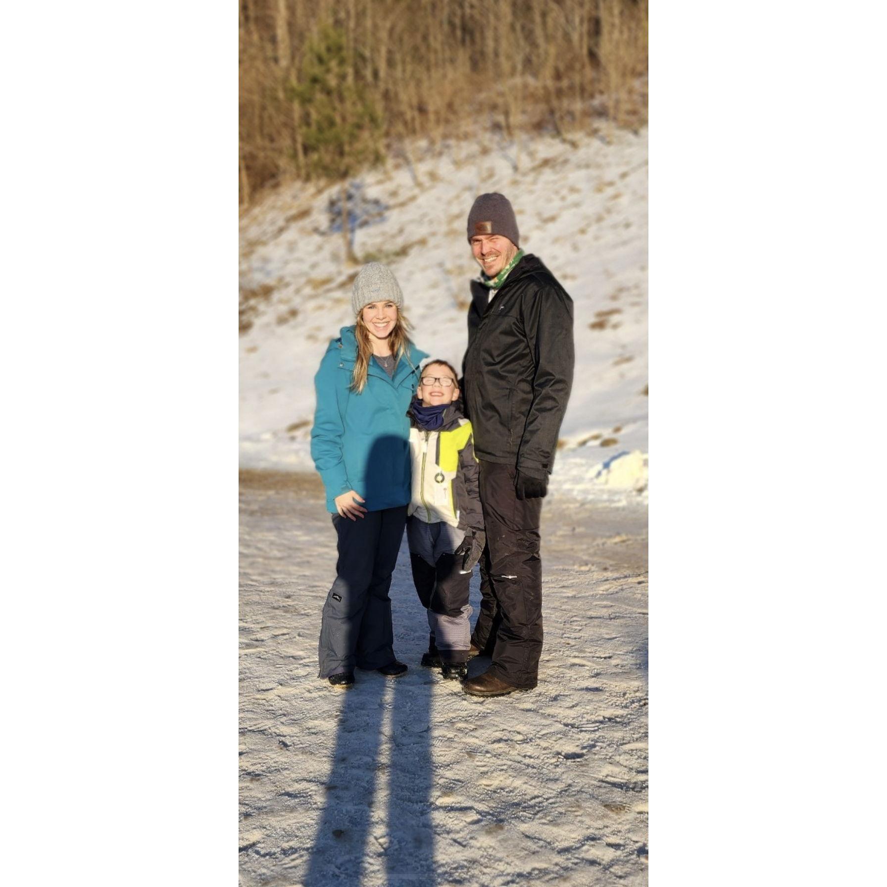 It's all fun and games until Liam hits a snowbank