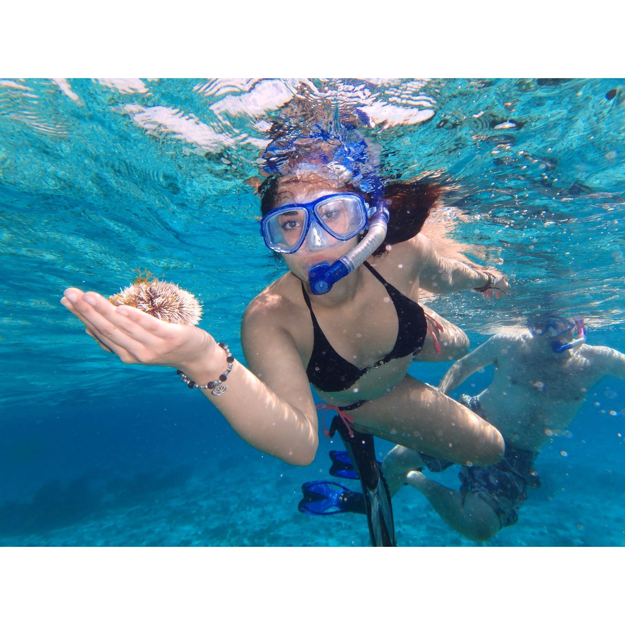 The best snorkeling adventure on our first trip together
