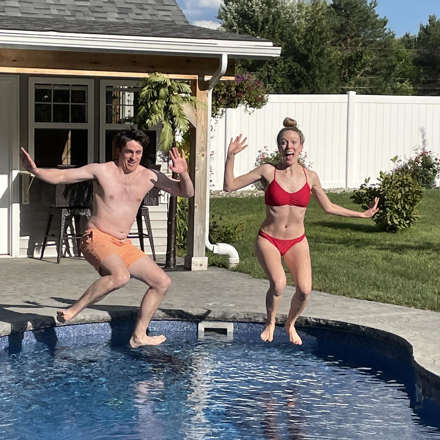 Poolside in Michigan