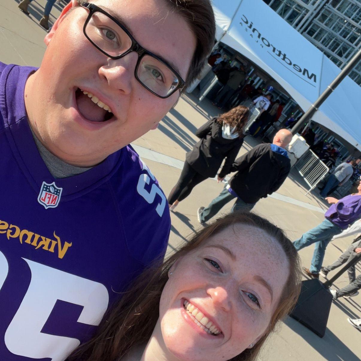 First Vikings game together!