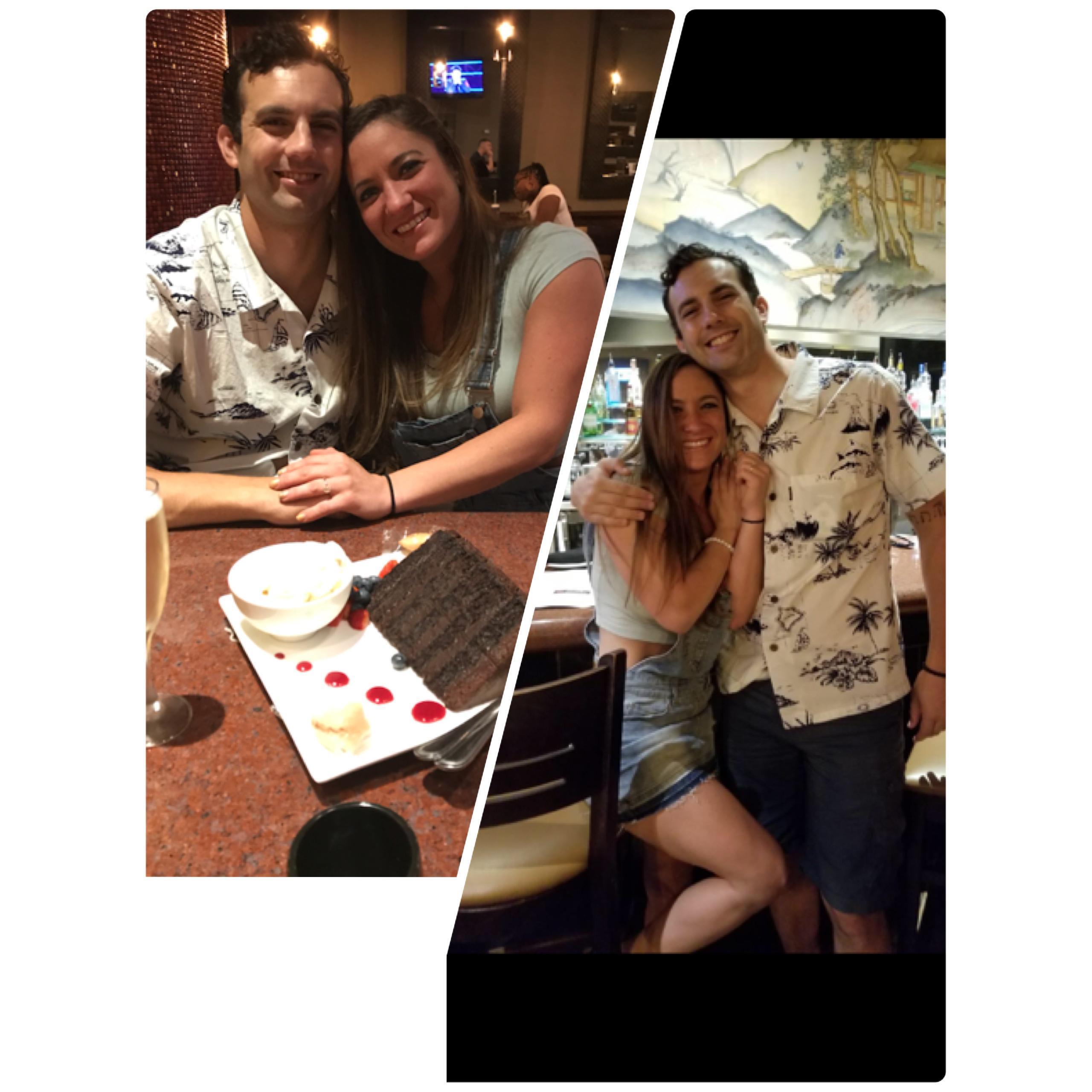 September 15, 2019 
The day he popped the question!