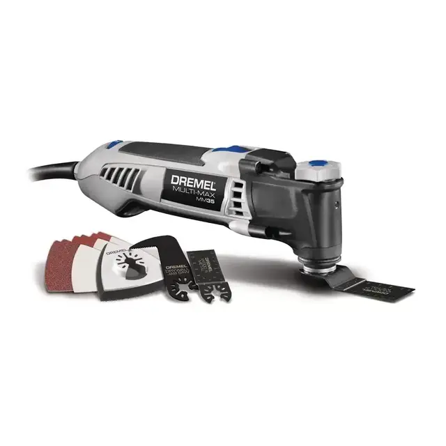 Multi-Max MM35 3.5 Amp Variable Speed Corded Oscillating Multi-Tool Kit with 12 Accessories and Storage Bag