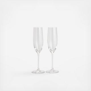 Shatterproof Crystal Champagne Flutes