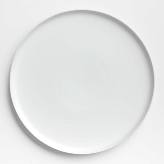 Wren White Matte Stoneware Serving Platter