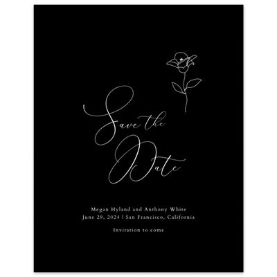 Black Wedding Digital Save the Date - Belencito Classic