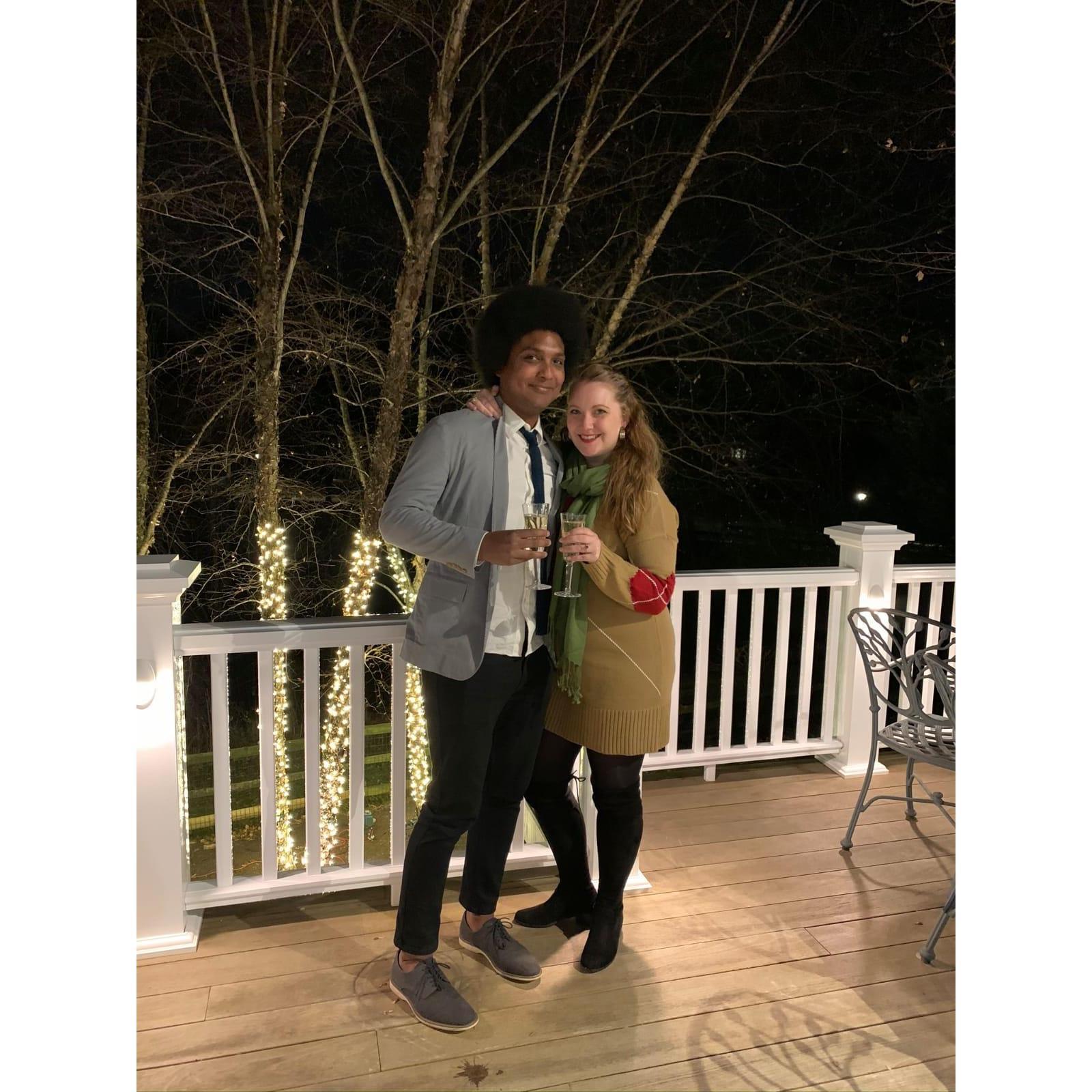 The night we became engaged!