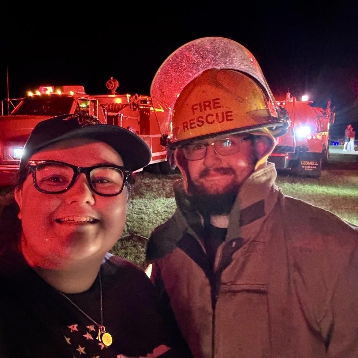 We are both proud members of West Shelby County Volunteer Fire Department! Mitchell serves as our training officer, and Alyssa serves as our publicity officer.
