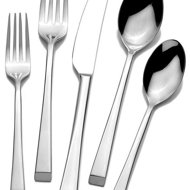 Mikasa 4084212 Rockford 20-Piece 18/0 Stainless Steel Flatware Set Service for 4, Silver