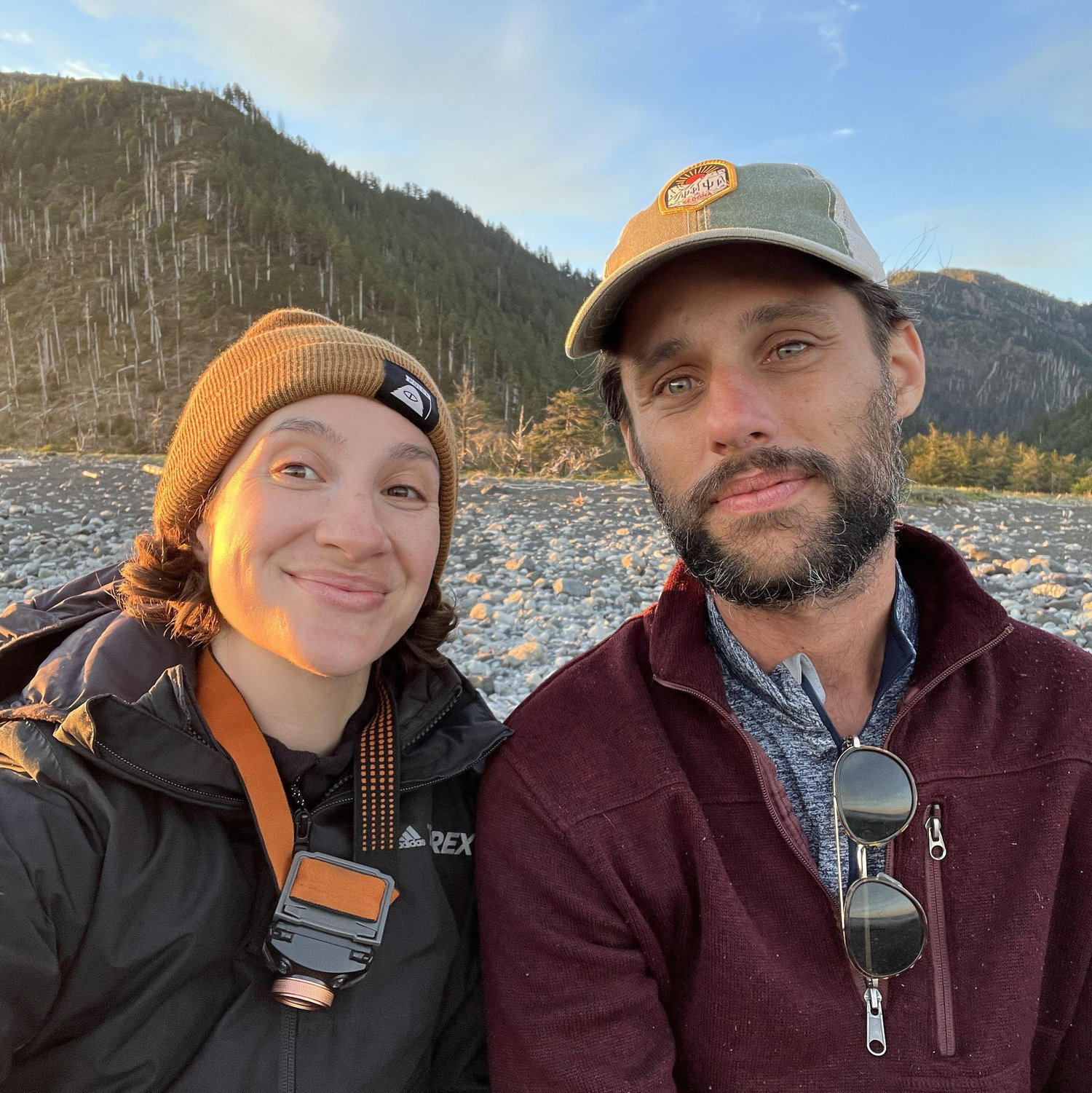 Watching the sunset while backpacking the Lost Coast trail
