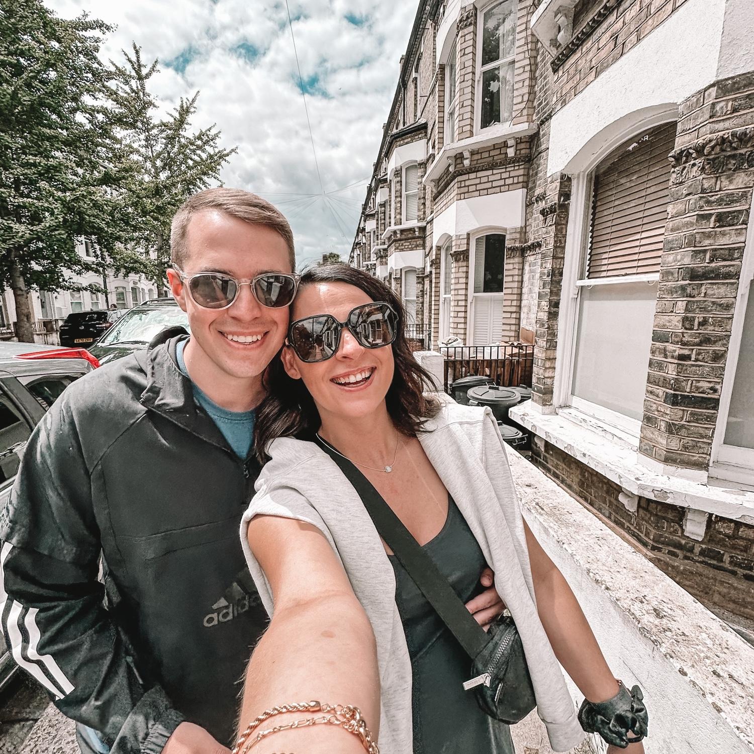 Zach showing Kinsey around the town & the flat where he lived abroad for a year in London with his family.