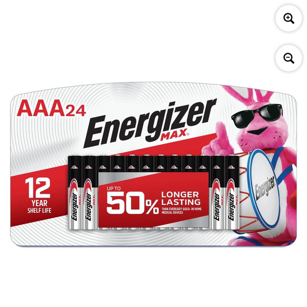 Energizer MAX AAA Batteries (24 Pack), Triple A Alkaline Batteries