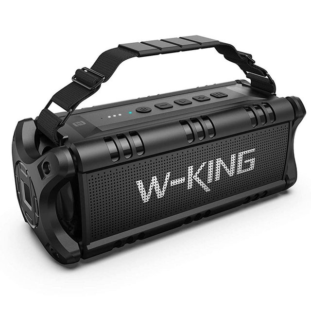 50W(70W Peak) Wireless Bluetooth Speakers Built-in 8000mAh Battery Power Bank, W-KING Outdoor Portable Waterproof TWS, DSP, NFC Speaker, Powerful Rich Bass Loud Stereo Sound