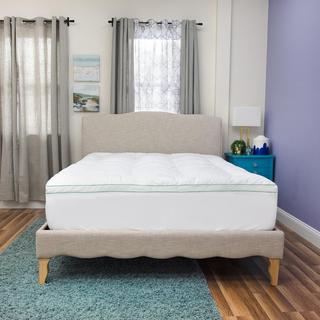 Fresh and Clean 2.5-Inch Down Alternative Mattress Topper with Ultra-Fresh Treated Fabric