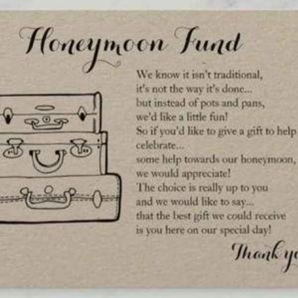 Our Honeymoon Fund